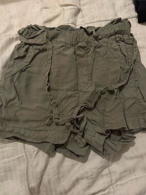 Woman’s Olive Green Drawstring Shorts